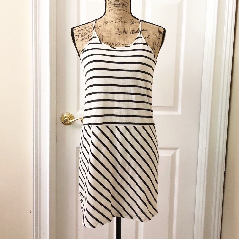 LOFT summer striped dress size xtra small